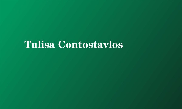 Tulisa Contostavlos