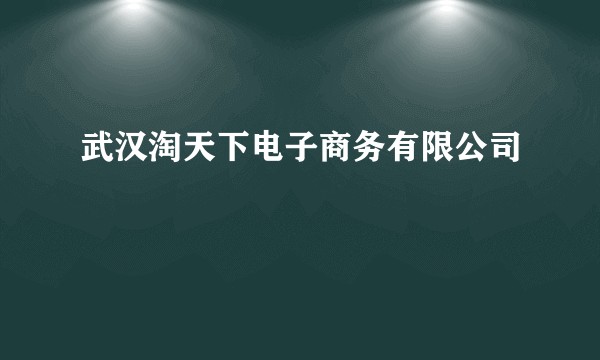 武汉淘天下电子商务有限公司