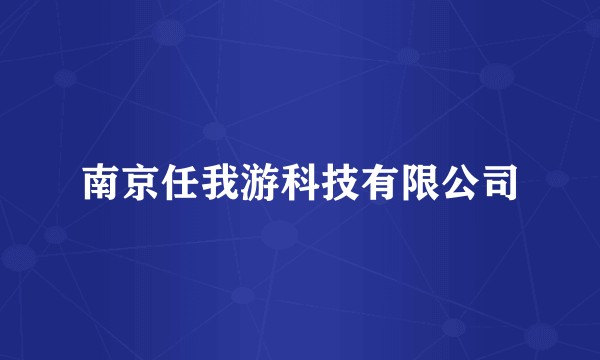 南京任我游科技有限公司