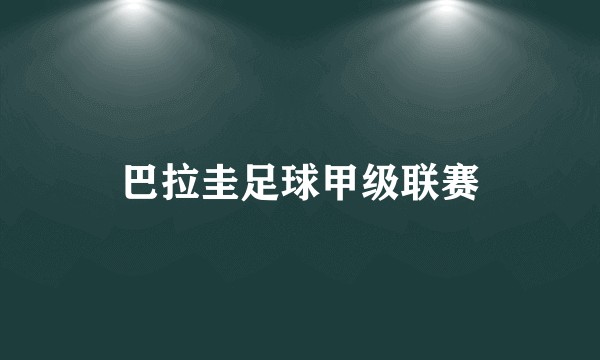 巴拉圭足球甲级联赛
