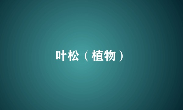 叶松（植物）
