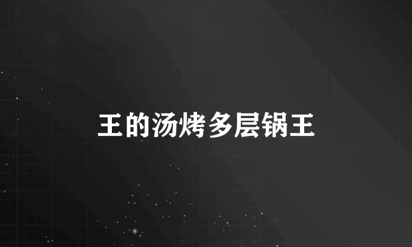 王的汤烤多层锅王