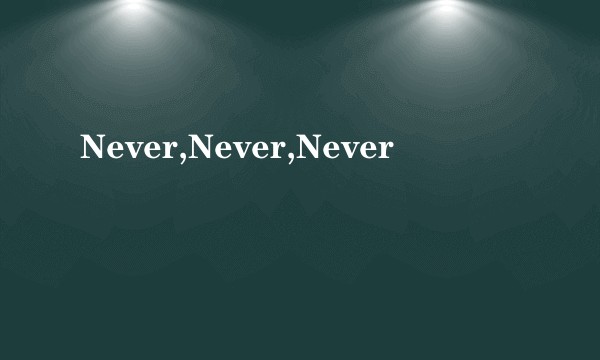 Never,Never,Never