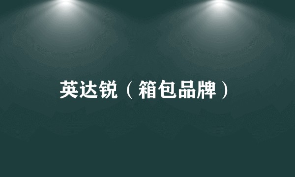 英达锐（箱包品牌）