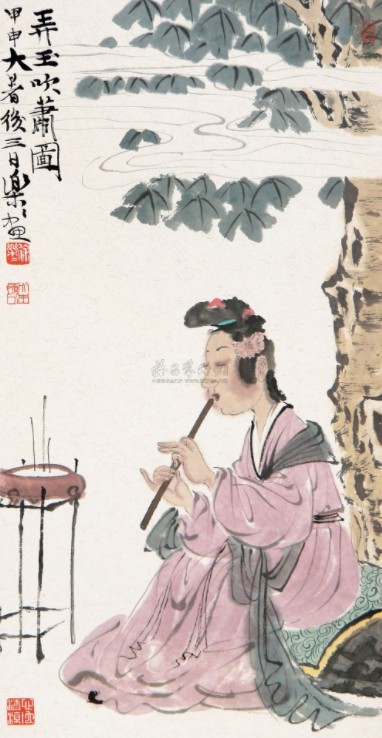 弄玉吹箫图