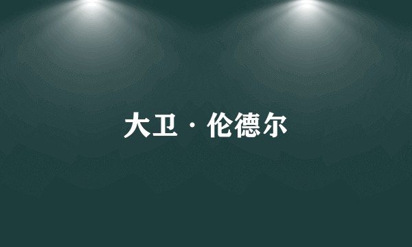 大卫·伦德尔