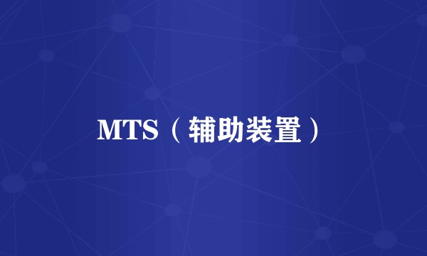 MTS（辅助装置）