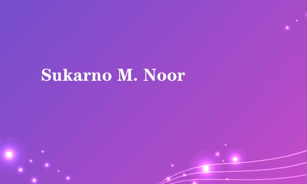 Sukarno M. Noor