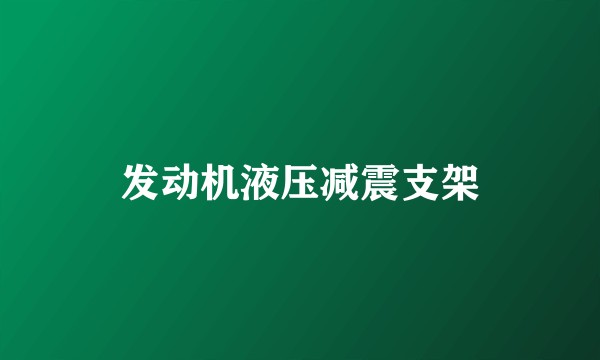 发动机液压减震支架