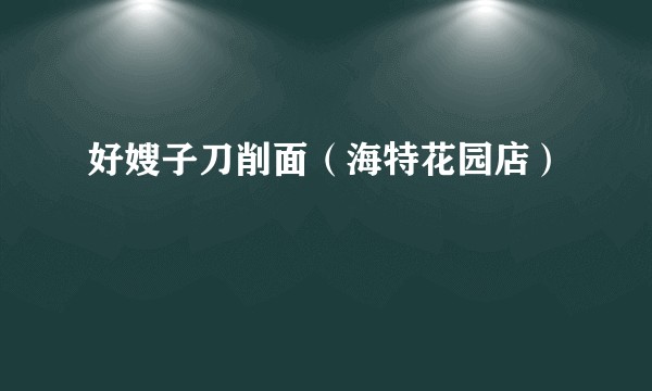好嫂子刀削面（海特花园店）