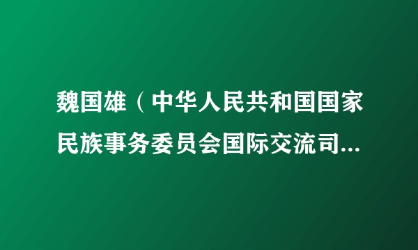 魏国雄（中华人民共和国国家民族事务委员会国际交流司（港澳台办公室）司长（主任））