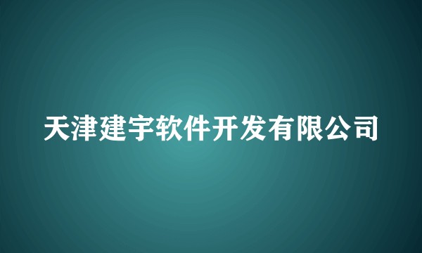 天津建宇软件开发有限公司