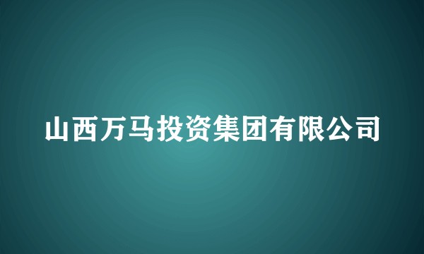 山西万马投资集团有限公司
