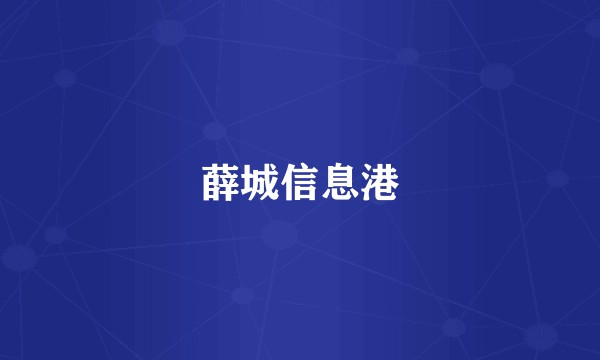 薛城信息港
