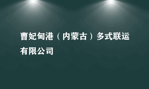 曹妃甸港（内蒙古）多式联运有限公司