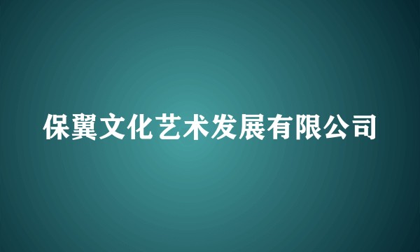 保翼文化艺术发展有限公司
