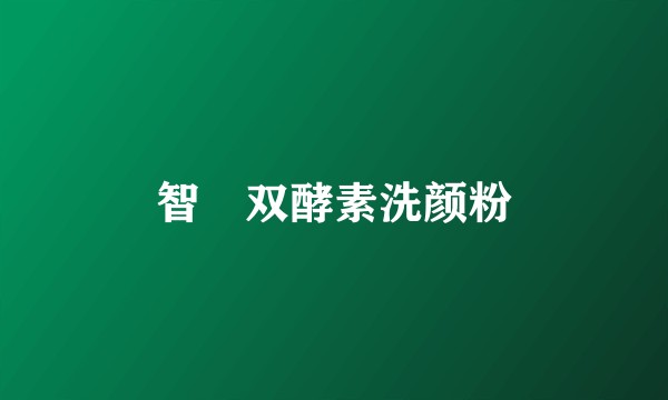 智恵双酵素洗颜粉