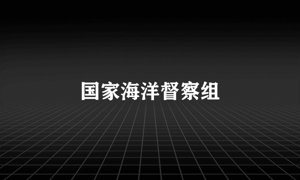 国家海洋督察组