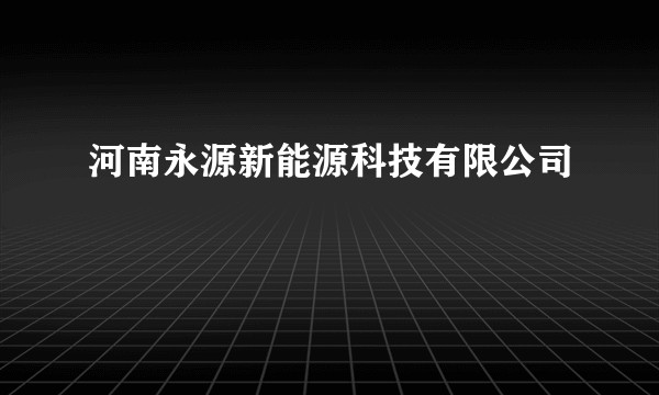 河南永源新能源科技有限公司