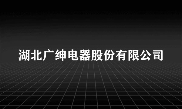 湖北广绅电器股份有限公司