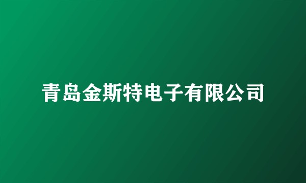 青岛金斯特电子有限公司