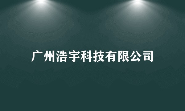 广州浩宇科技有限公司