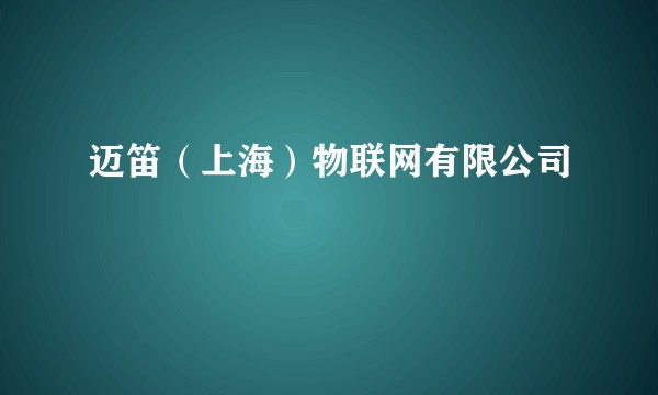 迈笛（上海）物联网有限公司