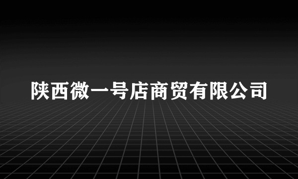 陕西微一号店商贸有限公司