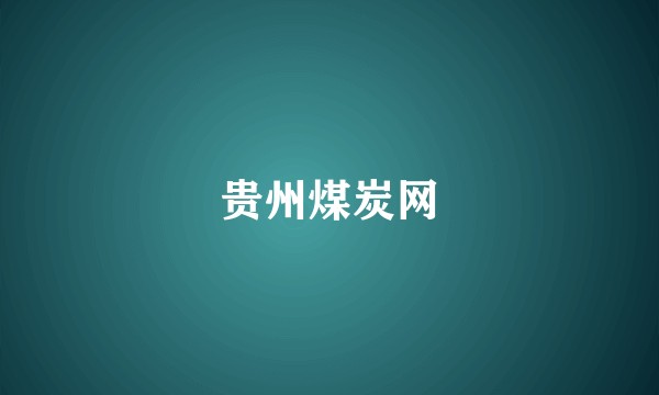 贵州煤炭网