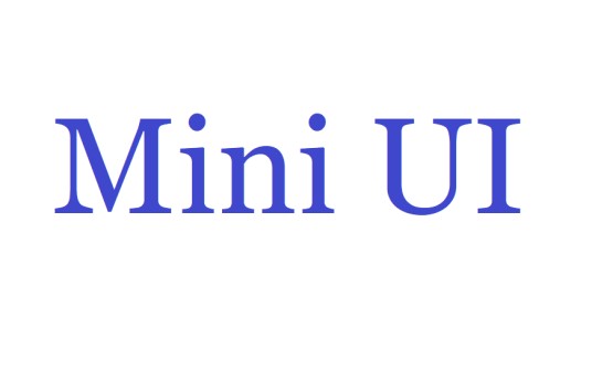 MiniUI