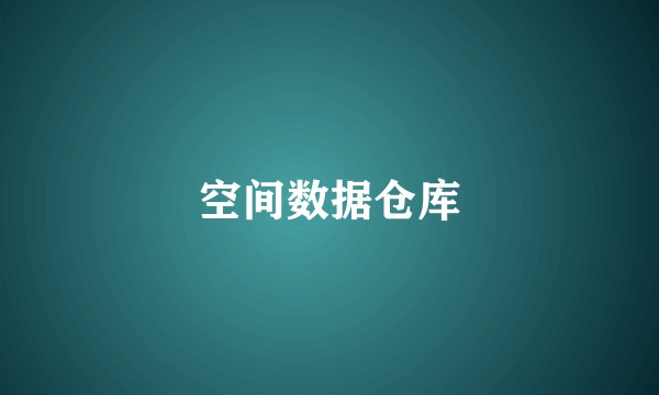 空间数据仓库