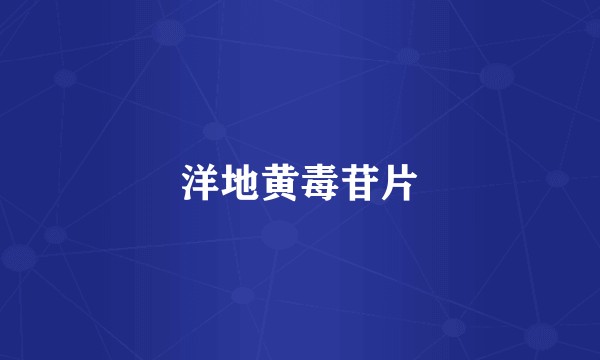 洋地黄毒苷片