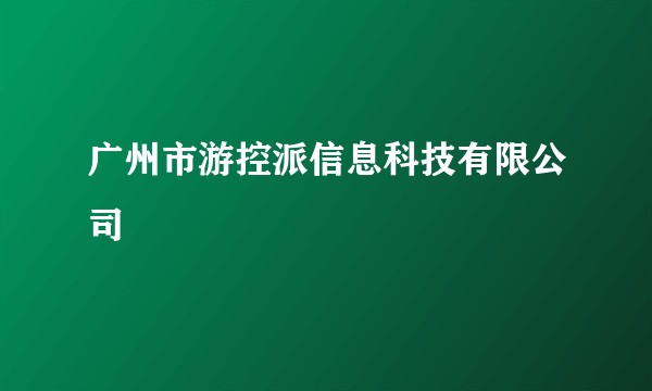广州市游控派信息科技有限公司