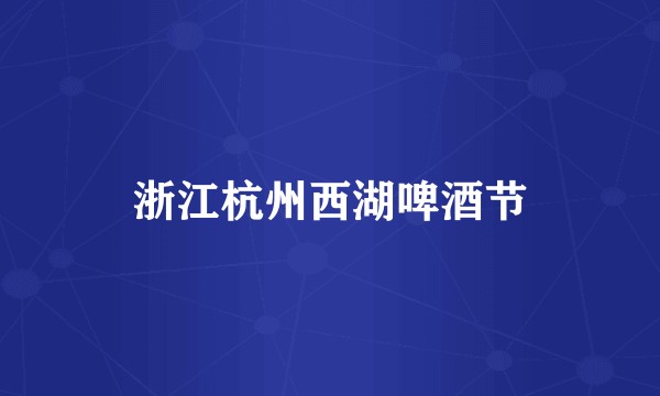 浙江杭州西湖啤酒节