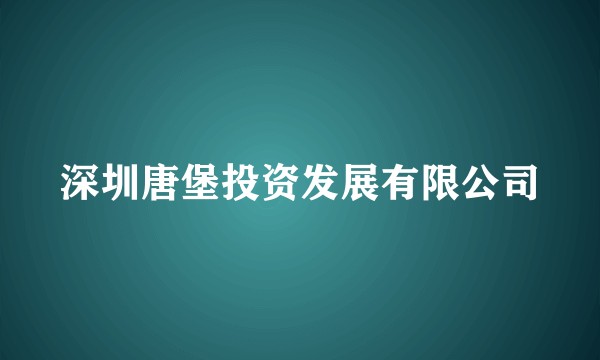 深圳唐堡投资发展有限公司