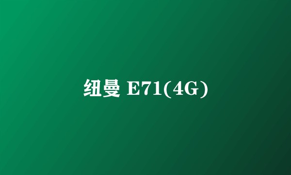 纽曼 E71(4G)