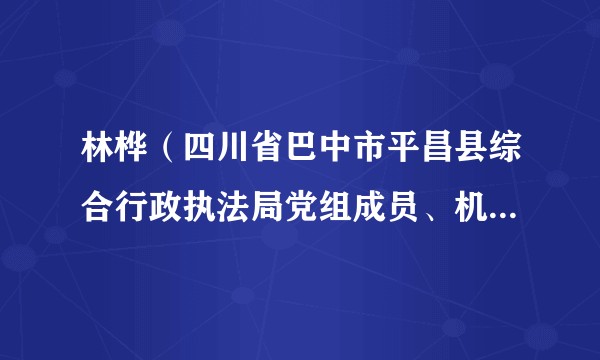 林桦（四川省巴中市平昌县综合行政执法局党组成员、机关党委书记）