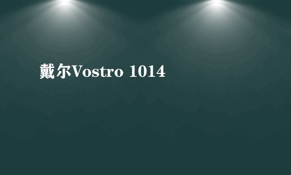 戴尔Vostro 1014