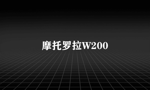 摩托罗拉W200