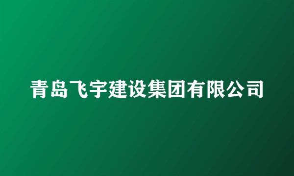 青岛飞宇建设集团有限公司