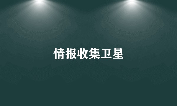 情报收集卫星