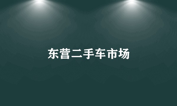 东营二手车市场
