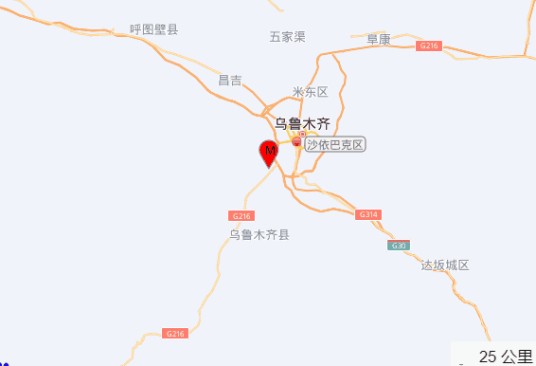 1·9乌鲁木齐地震