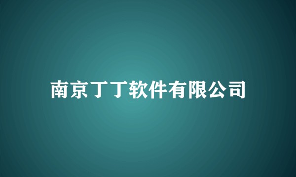 南京丁丁软件有限公司