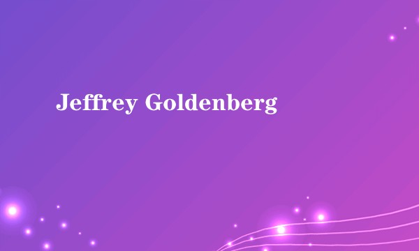 Jeffrey Goldenberg