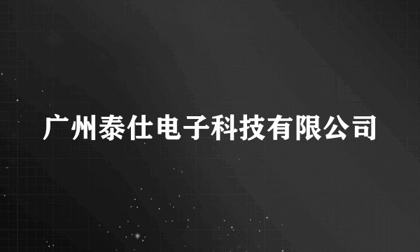 广州泰仕电子科技有限公司