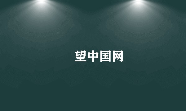 瞭望中国网