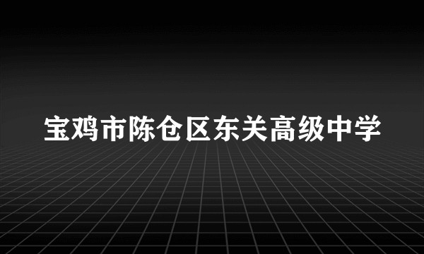 宝鸡市陈仓区东关高级中学