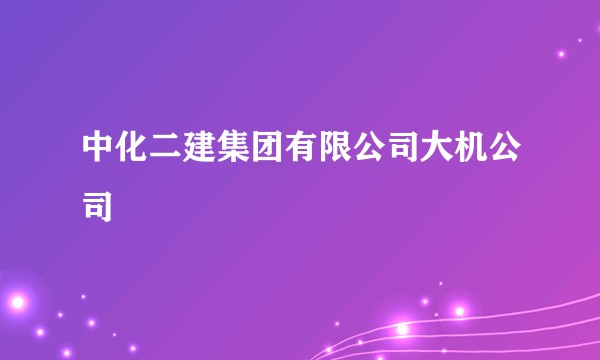 中化二建集团有限公司大机公司