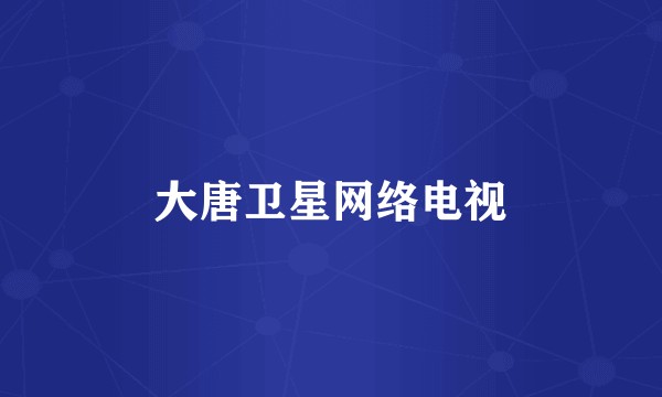 大唐卫星网络电视